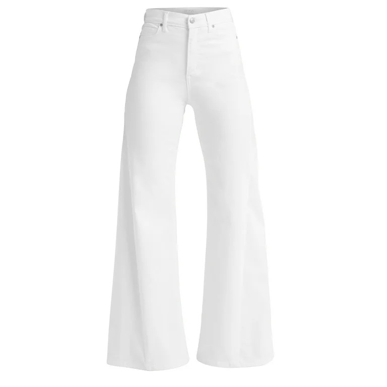 Sofia Jeans Women's Margot Wide Tri Inset High Rise Jeans, 30.5" Short Inseam, Sizes 2S-18S | Walmart (US)