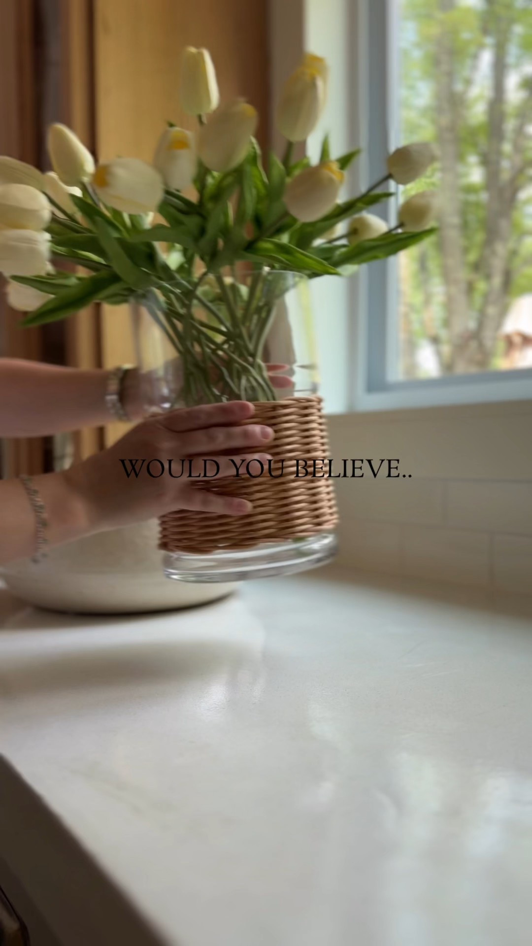 LOVE these faux tulips- i’ve had them for years and they are so realistic. this glass hurricane doubles and a vase and comes in a smaller size as well  

#LTKSaleAlert #LTKHome #LTKSeasonal