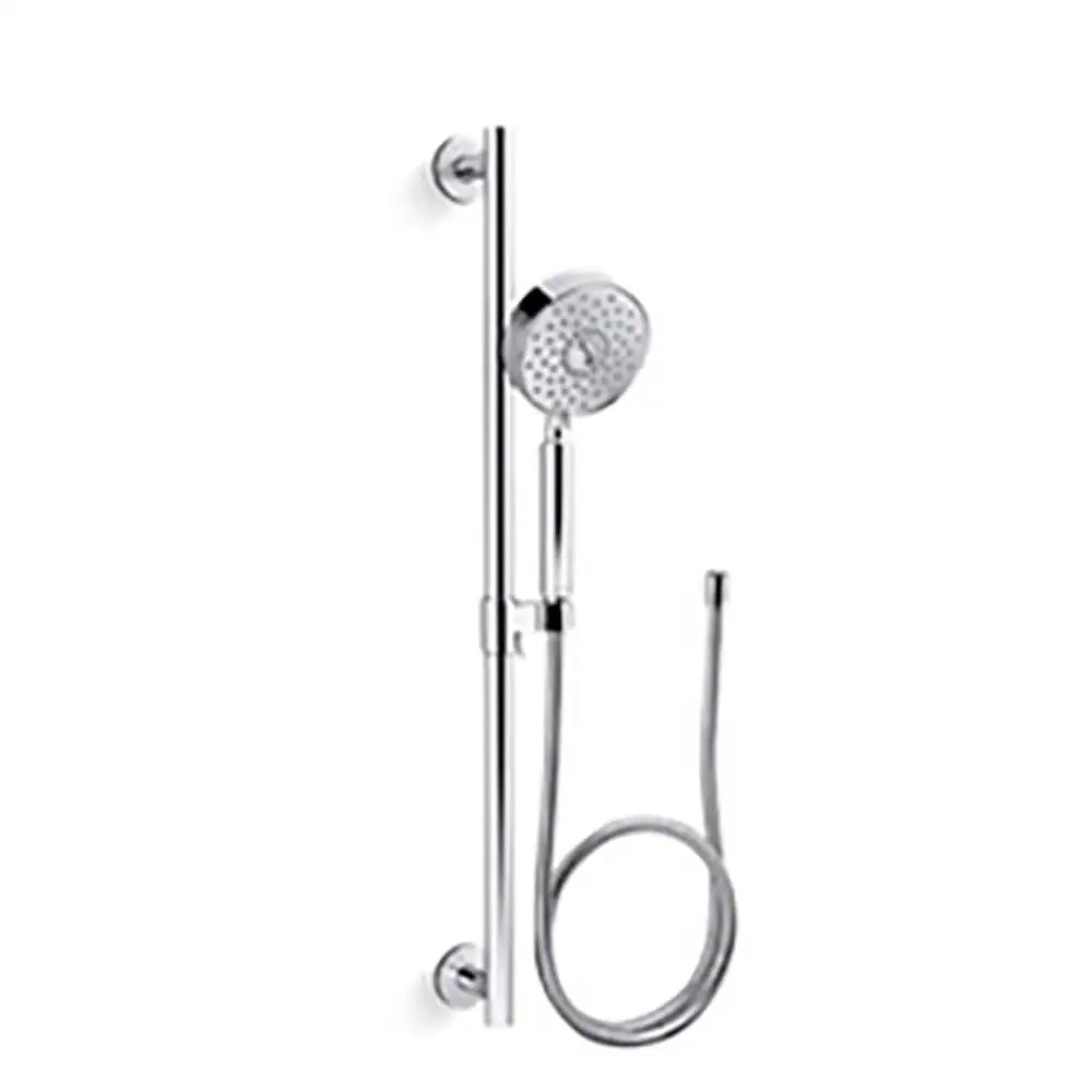 KOHLER Purist 3.0 -Spray Polished Chrome 5-in Round Handheld Shower Head 2.5 GPM | K-22178-CP | Lowe's