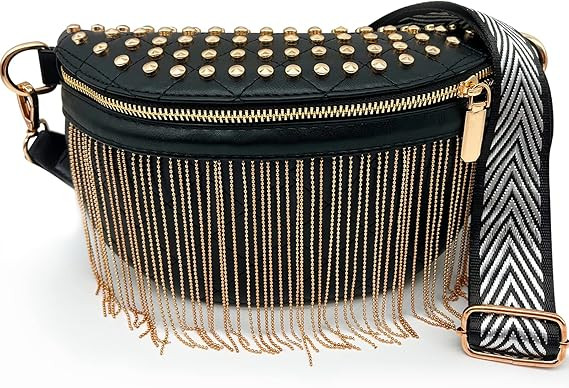 TOPALL Fanny Pack Crossbody Bags for Women, Upgrade Sling Bag Leather Belt Bag Fashion Waist Pack... | Amazon (US)