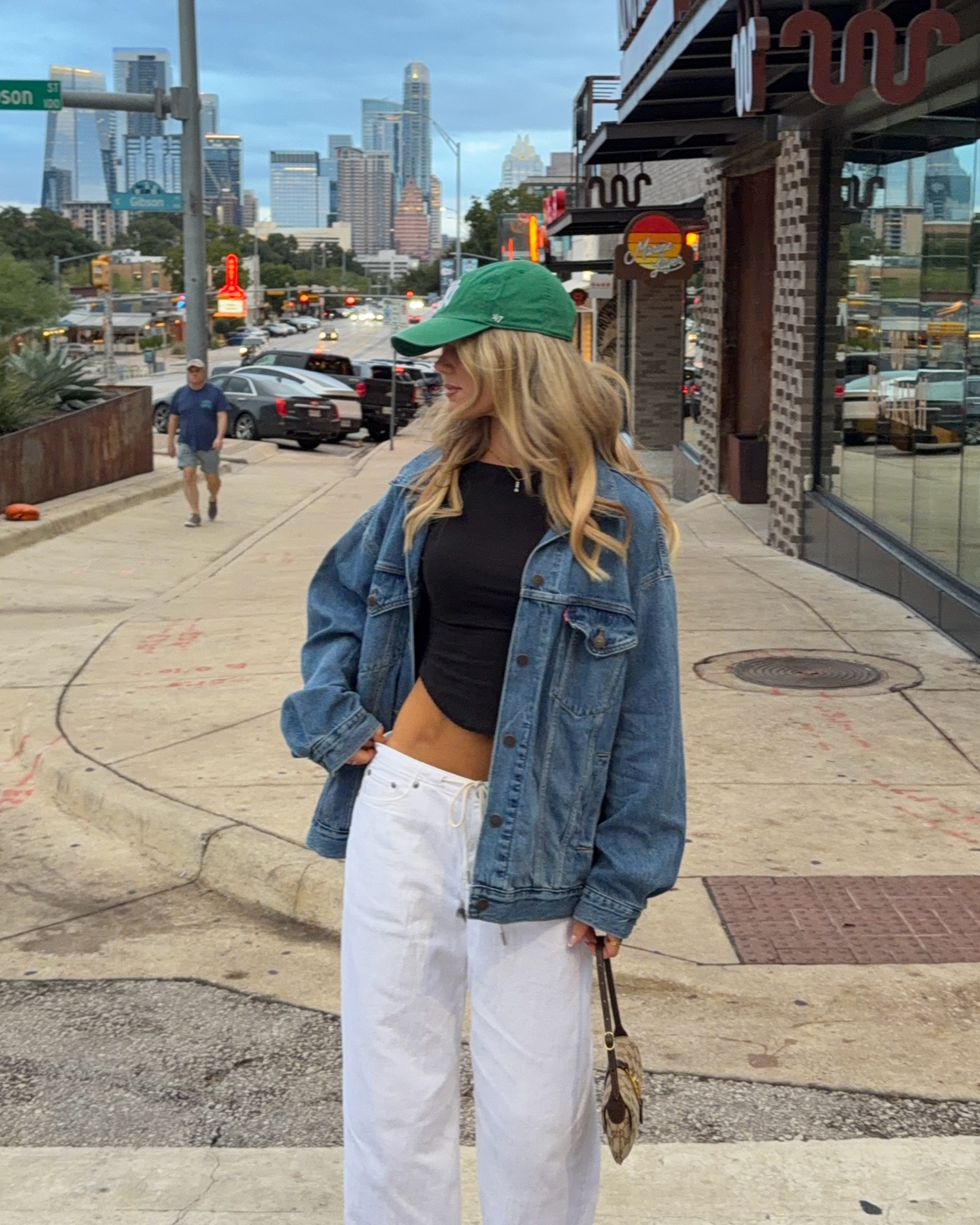 casual ootn styling an oversized denim jacket 🍕

#LTKootd