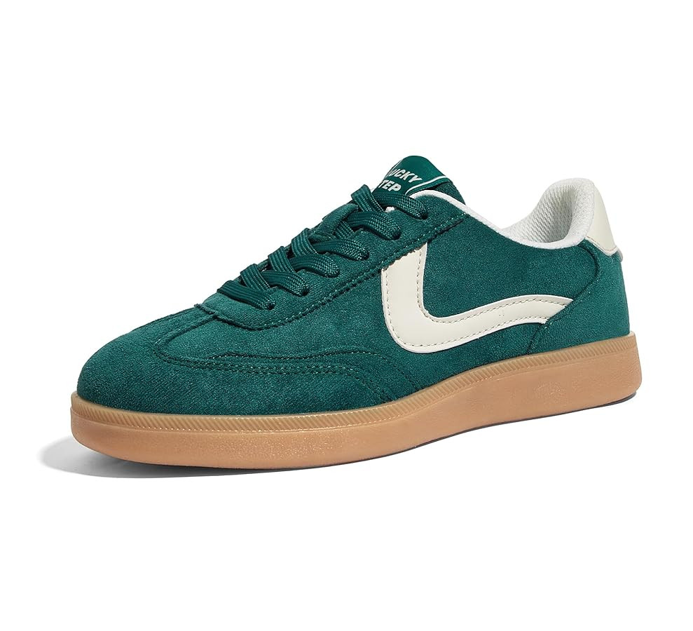 LUCKY STEP Women's Retro Fashion Sneakers Classic Casual Walking Shoes Non Slip Comfort Skate Sho... | Amazon (US)