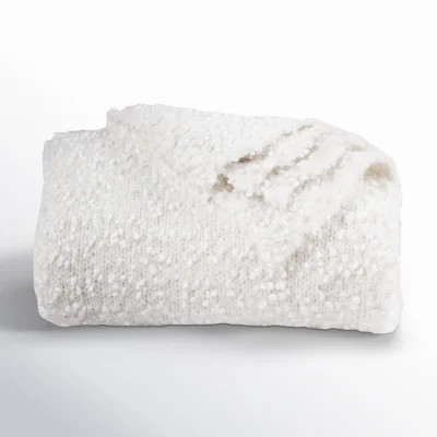Bowmanville Pebble Creek Nubby Knit Classic Chic Casual Soft Cozy Throw Blanket 50x60 inch | Wayfair North America