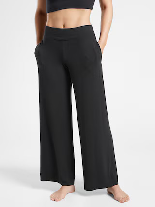 Well Rested Rib Sleep Wide Leg Pant | Athleta