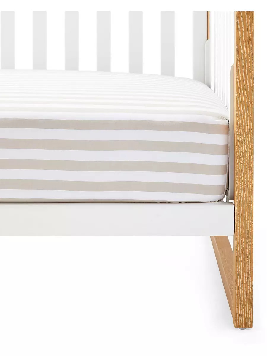 Beach Club Stripe Crib Sheet | Serena and Lily
