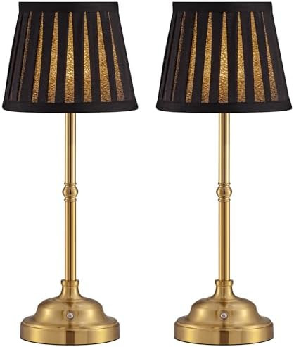 KDG Cordless LED Table Lamp Set of 2, Portables Fabric Shade Desk Lamps, 5000mAh Rechargeable Bat... | Amazon (US)