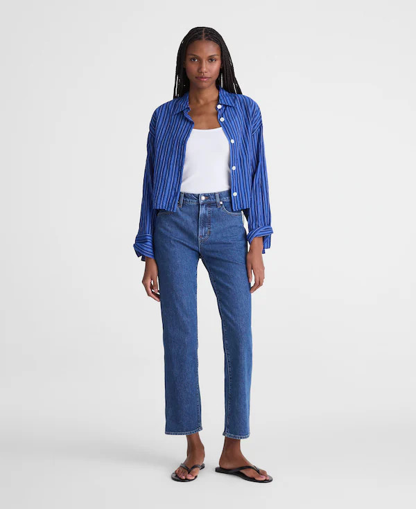 The Longline Straight Crop Jean | Madewell