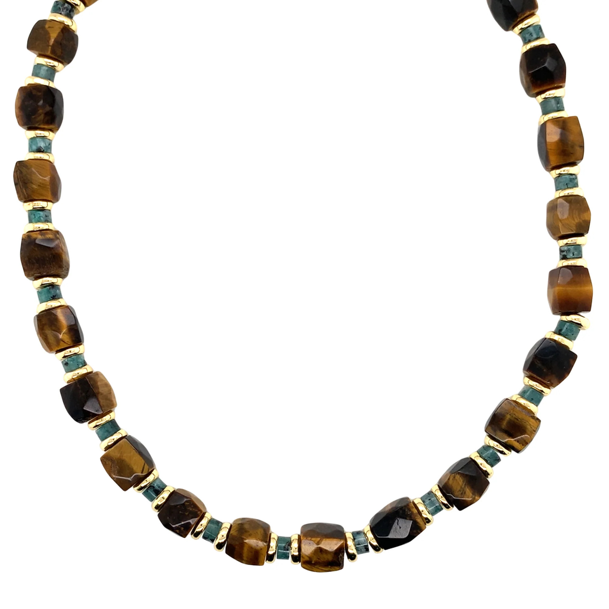 Eris Tiger Eye Tube Necklace | MaLi Beads