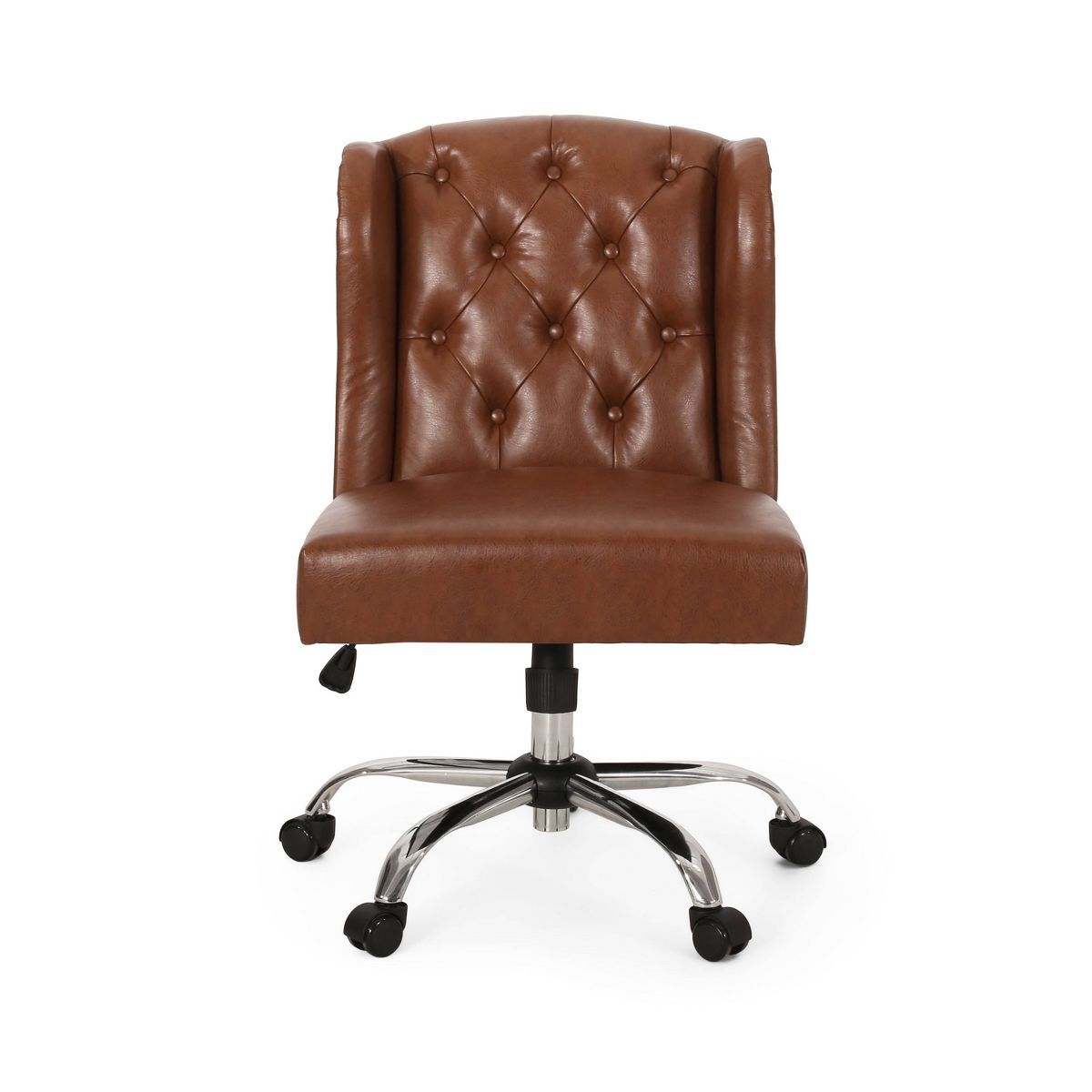 Beltagh Contemporary Wingback Tufted Swivel Office Chair - Christopher Knight Home | Target