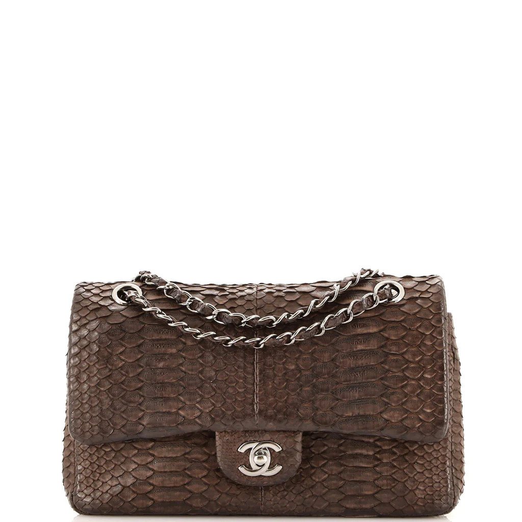 Classic Double Flap Bag Python Medium | Rebag