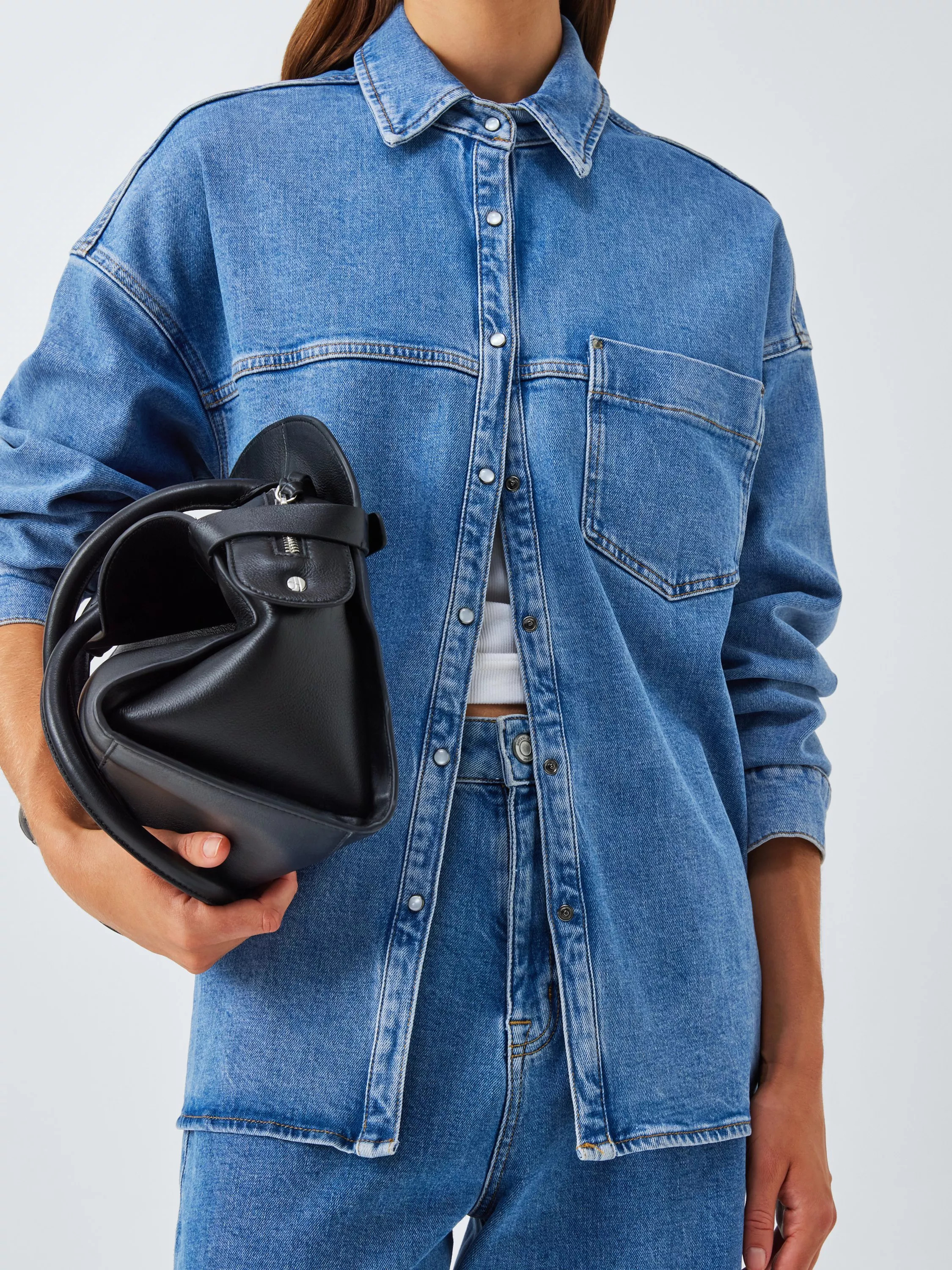 John Lewis Cotton Denim Overshirt | John Lewis (UK)