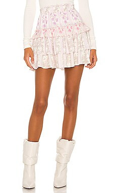 LoveShackFancy Corbett Skirt in Pastel Clouds and Morning Bliss Pink from Revolve.com | Revolve Clothing (Global)