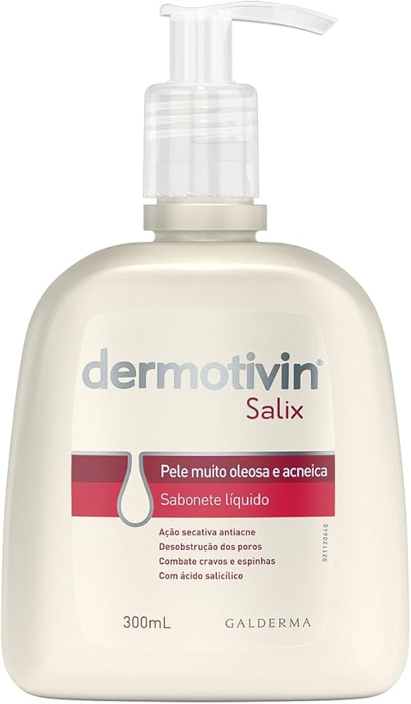 Dermotivin Sabonete Líquido Facial Para Acne Salix 300ml | Amazon (BR)