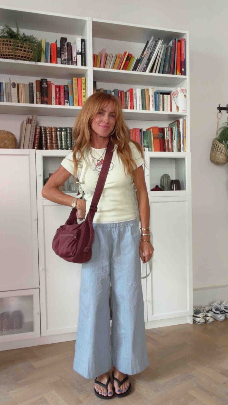 Shirt is thrifted, wearing a small in the pants. Wearing an 8 in the shoes. 

@baggu @Aritzia @archies

#LTKgrwm #LTKootd