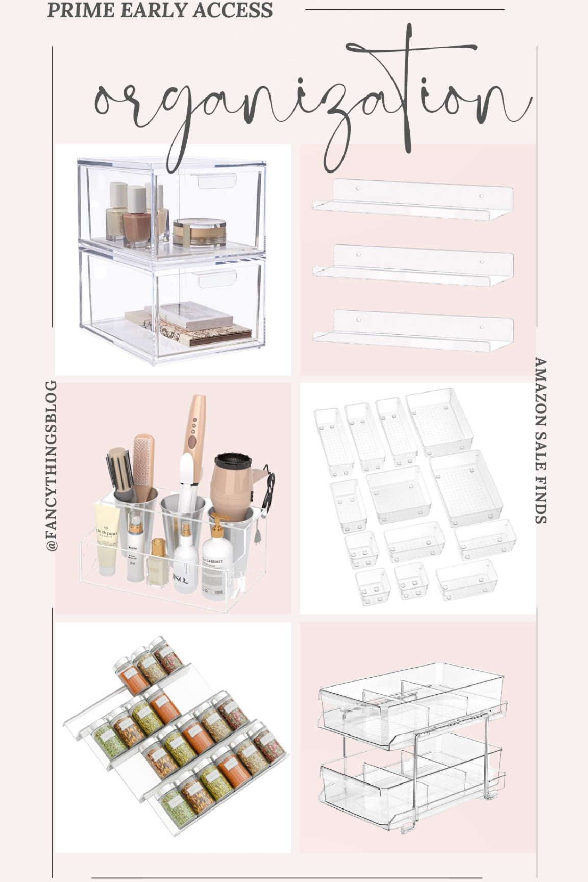 Acrylic organizers I love on sale!

Amazon prime early access sale, beauty, kitchen, bathroom, spices, under kitchen sink, drawer

#LTKhome #LTKunder50 #LTKsalealert