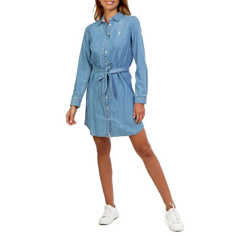 U.S. Polo Assn. Women's Button Front Dress | Walmart (US)