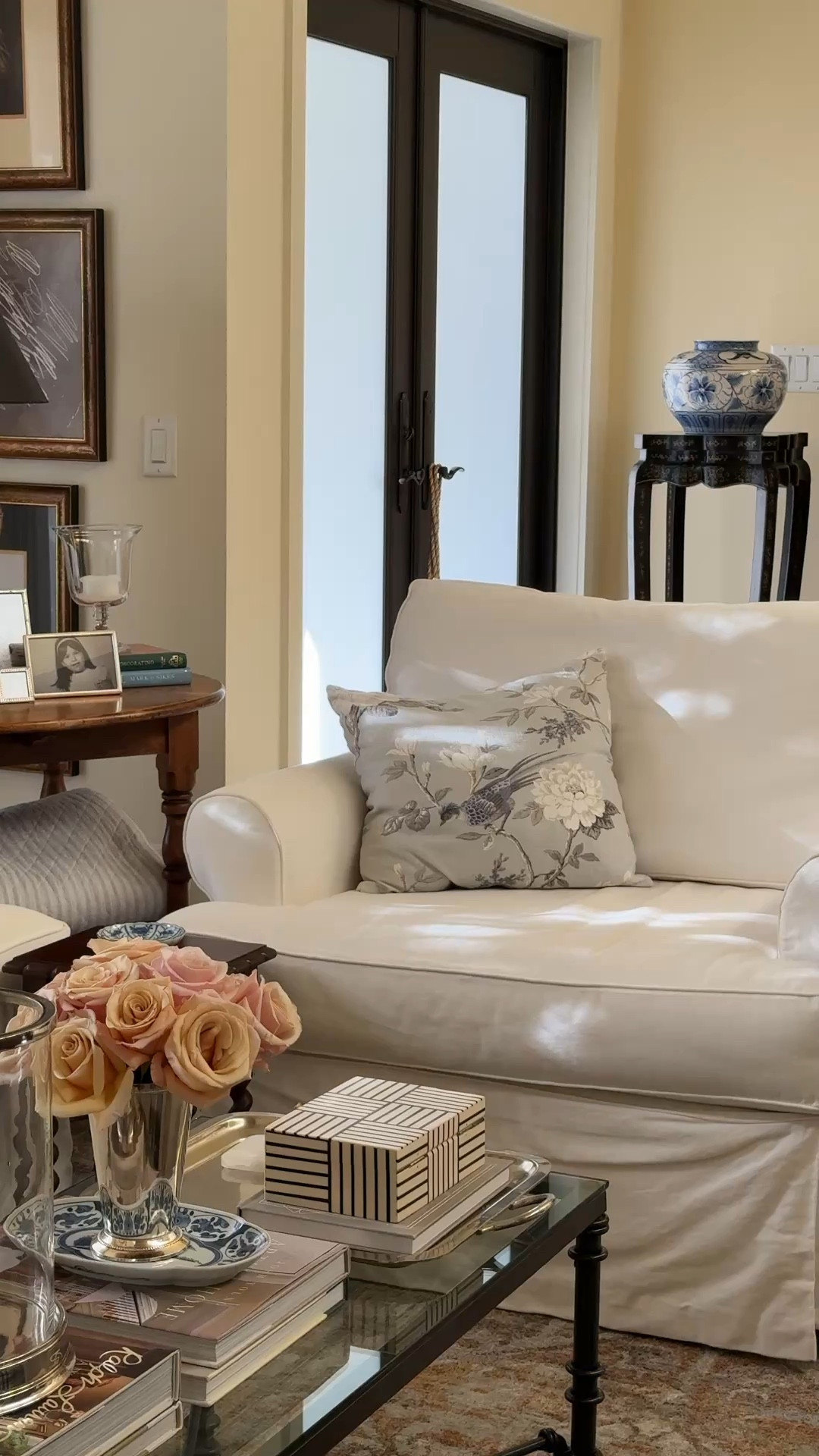 Love the pale blue background on these floral pillows. 

Pillow Cover. Blues floral Pillow. Designer Fabric. living Room. Decorative Box.Bedroom. Slipcovered armchair. Lavender Rose Home.

#LTKHome