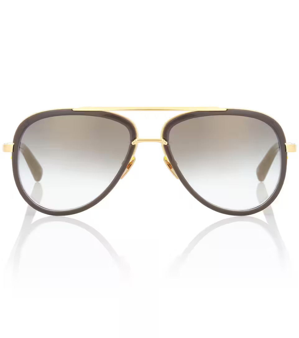 Mach Two 18kt gold-plated sunglasses | Mytheresa (DACH)