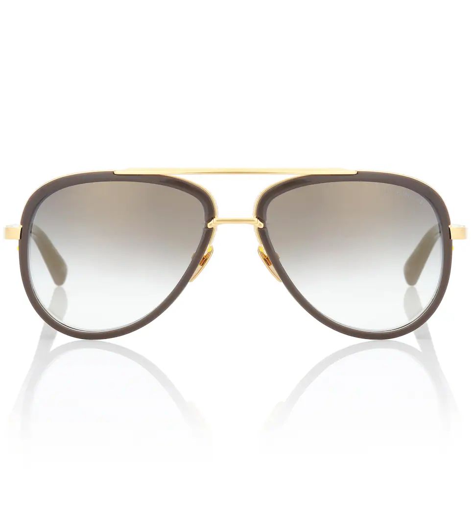 Mach Two 18kt gold-plated sunglasses | Mytheresa (DACH)