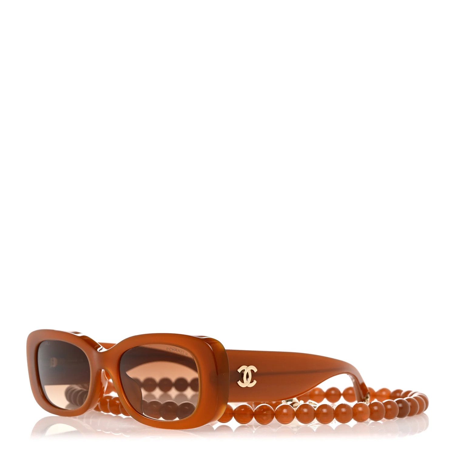 Acetate Rectangle Sunglasses 5488 Brown | FASHIONPHILE (US)