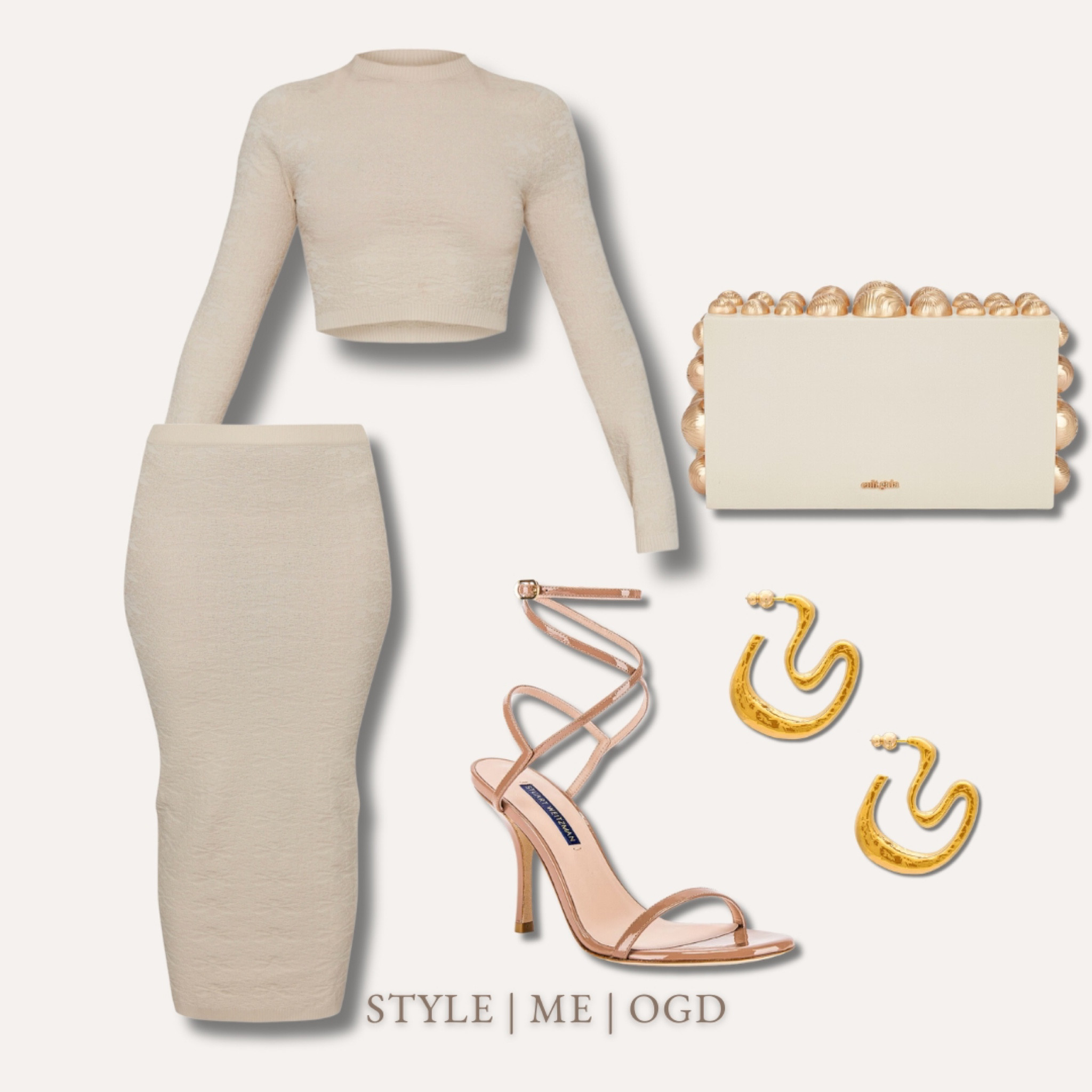 Neutral matching set, skirt set outfit, beige evening outfit  

#LTKstyletip #LTKFind
