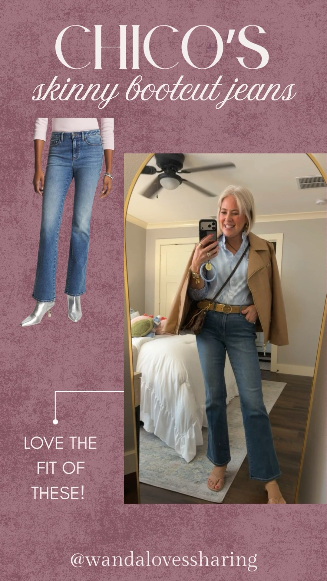 chicos skinny bootcut jeans! I love the way these fit! So flattering!  

 #LTKdayinmylife #LTKgrwm #LTKootd