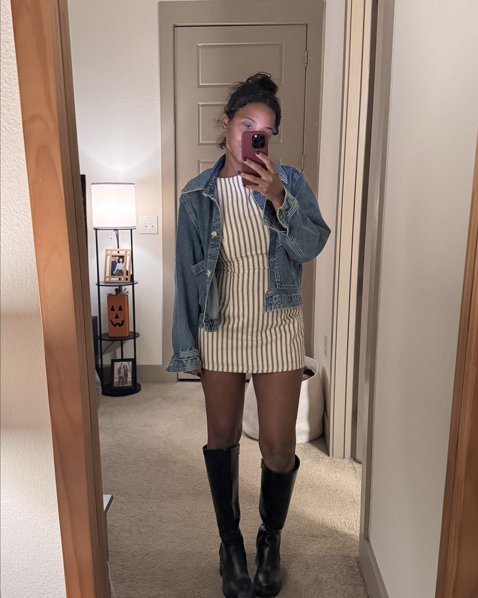 Casual fall outfit 
Jean jacket outfit
Yumiko romper 

#LTKPetite #LTKStyleTip #LTKMidsize