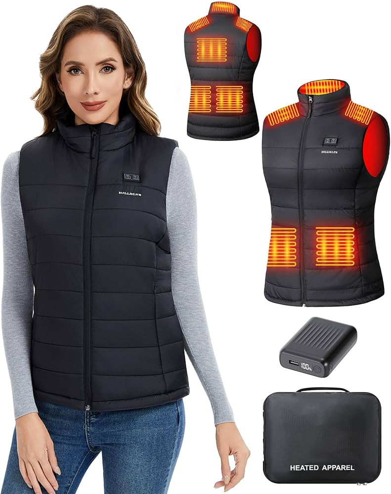 Heated Vest Women with 18400mAh 7.4V Battery Pack – Lightweight Washable Electric Warming Vests... | Amazon (CA)