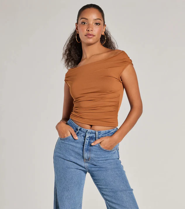Chic Perfection Off-The-Shoulder Knit Top | Windsor Stores