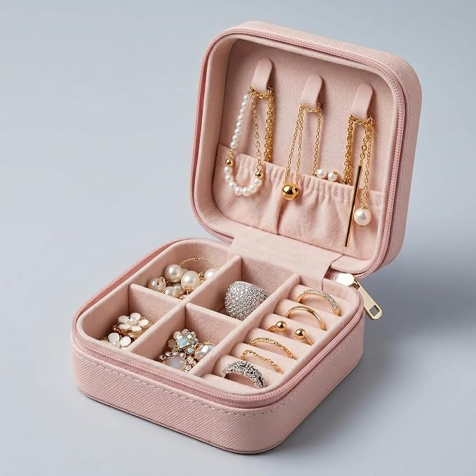 Porta Joias de Viagem Portátil Estojo Organizador para Colares Anéis Brincos e Pulseiras Mini C... | Amazon (BR)