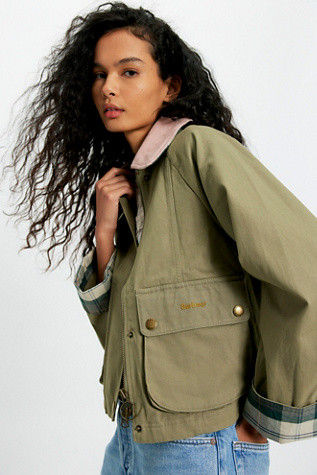 Barbour Cropped Beadnell Casual Jacket | Free People (Global - UK&FR Excluded)