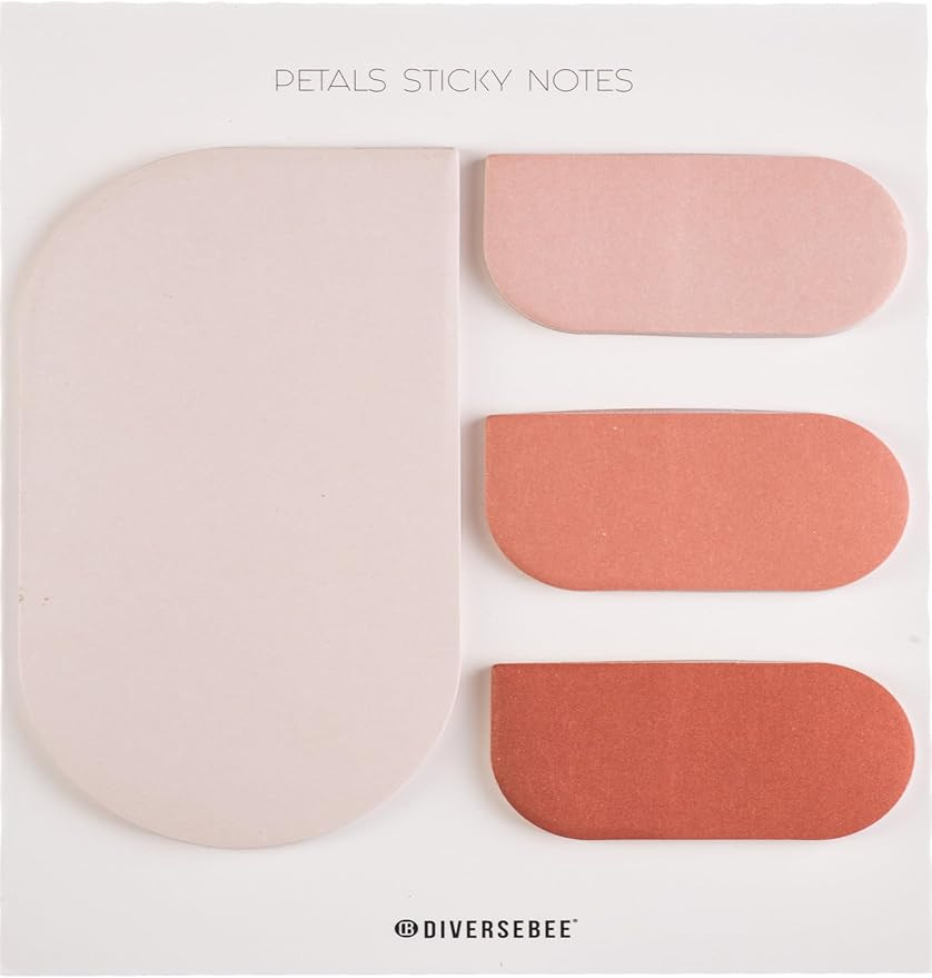 DiverseBee Pastel Sticky Notes Set, Cute Sticky Notes, Aesthetic Self-Stick Note Pads, Sticky Tab... | Amazon (US)