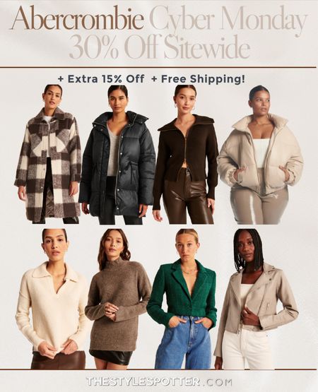 Abercrombie Cyber Monday Sale! 🚨 
Save 30% sitewide + an extra 15% off select items in cart + free shipping! This is their best sale of the year. Lots of sizes still available!
Shop the top sale picks 👇🏼 



#LTKGiftGuide #LTKCyberweek #LTKHoliday