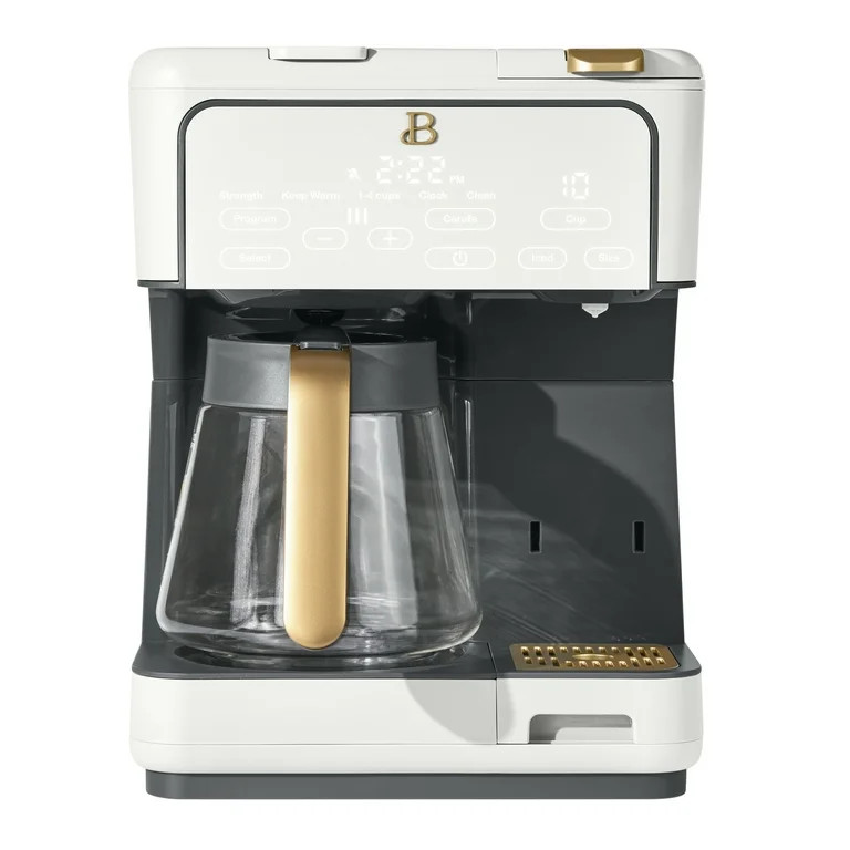 Beautiful Multi-Brew 12-Cup Programmable Drip & Single-Serve Coffee Maker, White Icing by Drew Ba... | Walmart (US)