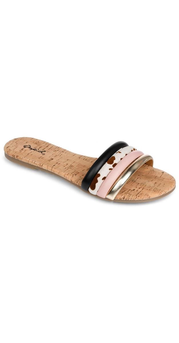 Women's Archer Slide On Flat Sandals - Multi-Multi-5589184664509   | Burkes Outlet | bealls