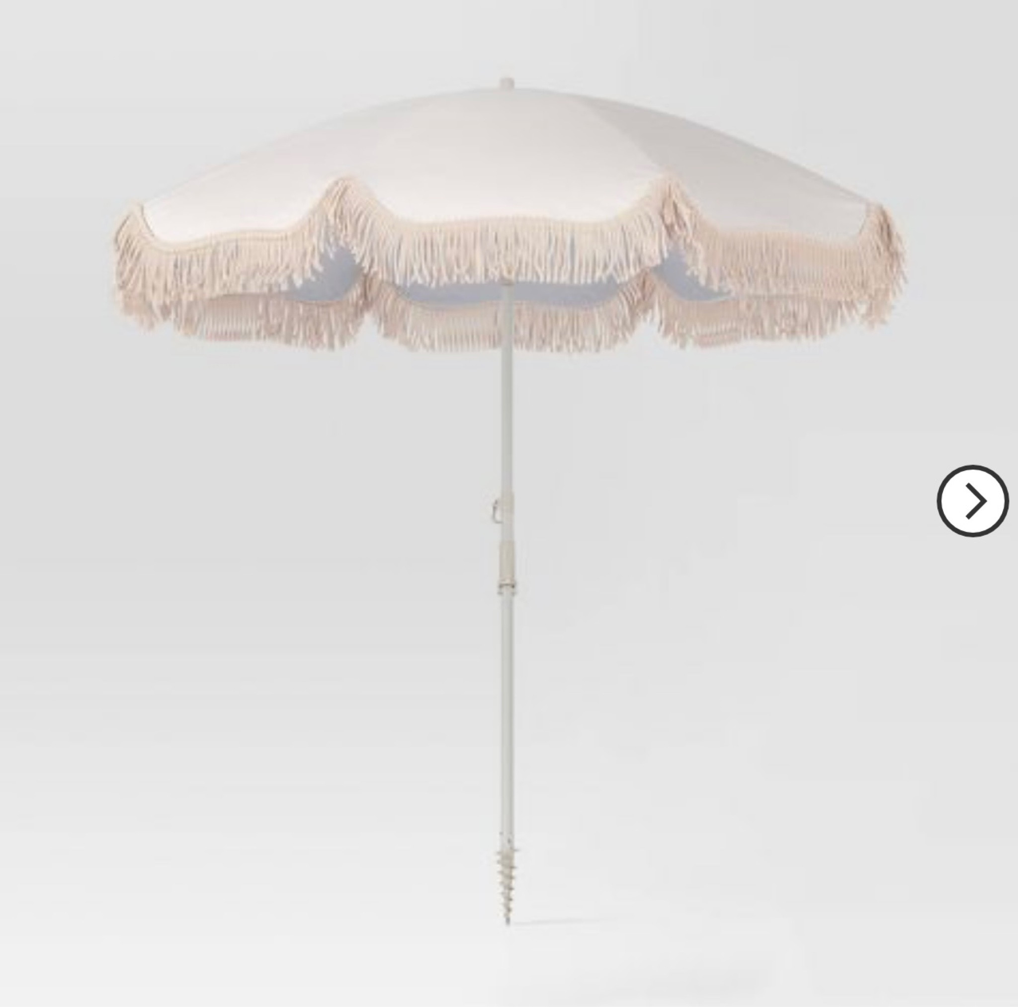 Target fringe beach umbrella, ivory, boho, vacation, beach accessories 

#LTKhome #LTKunder100 #LTKSeasonal