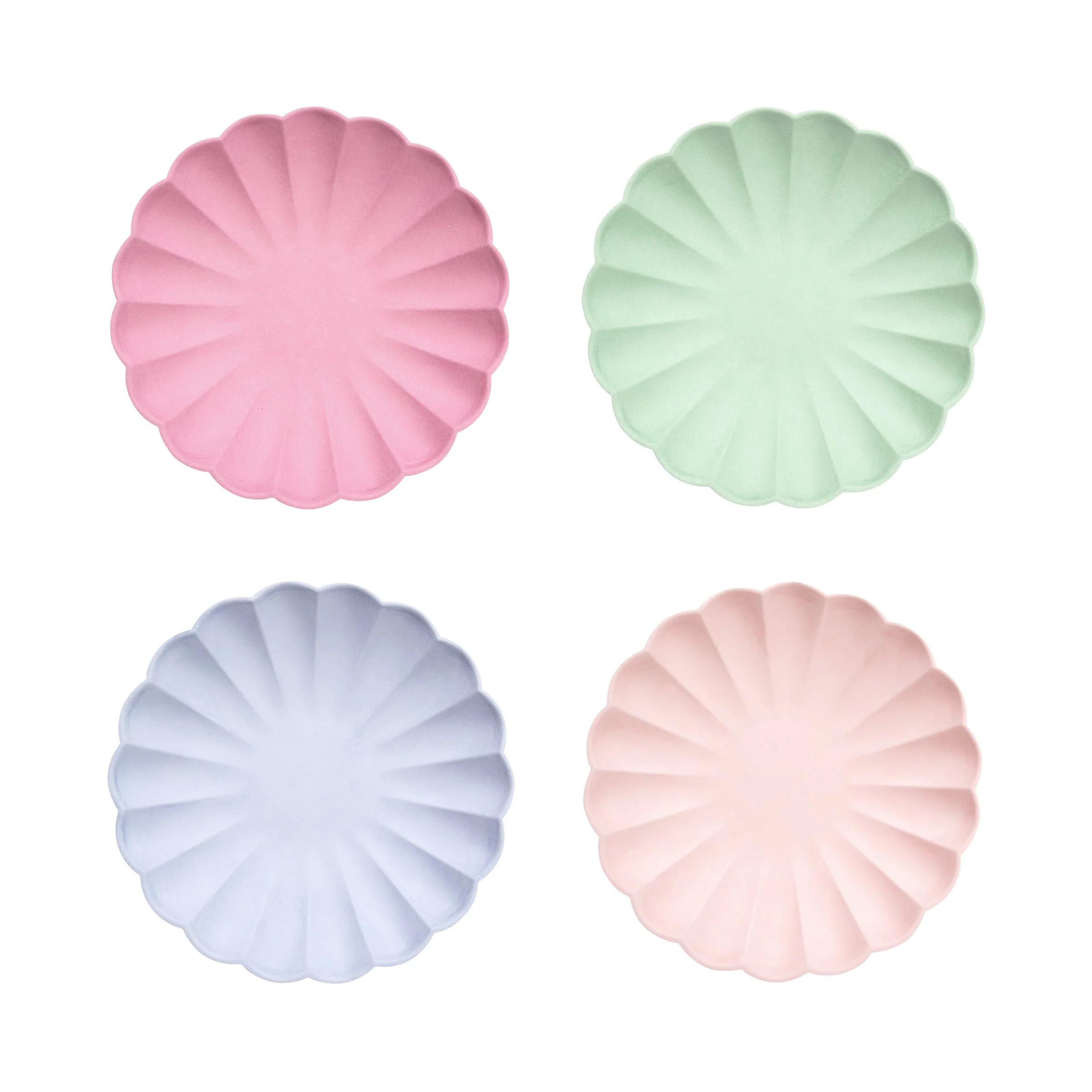 Small Multicolor Compostable Plates (x 8) | Meri Meri