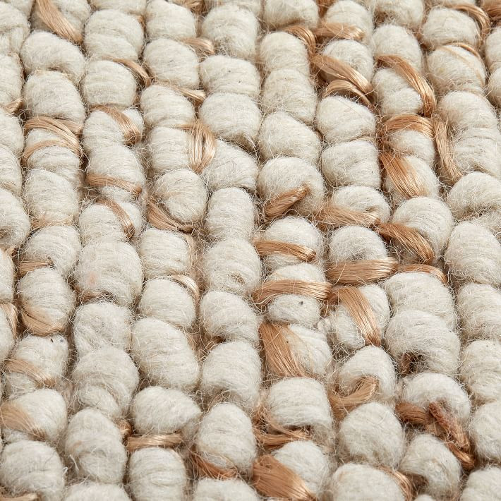 Mini Pebble Wool Jute Rug | West Elm (US)