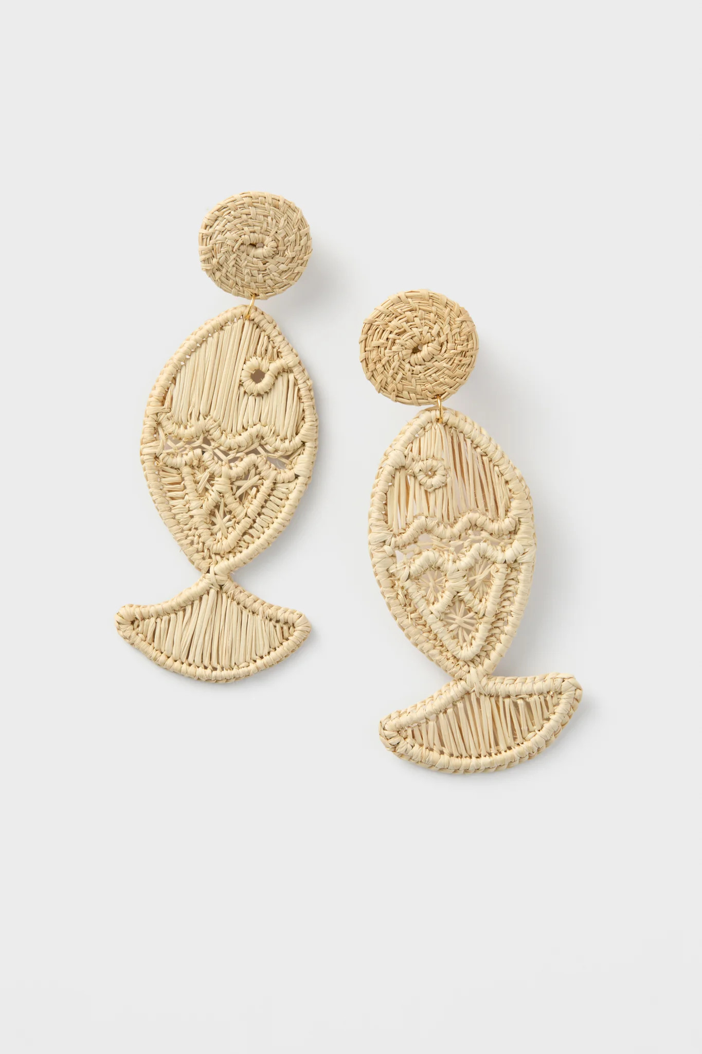 Natural Rattan Fish Earrings | Tuckernuck (US)