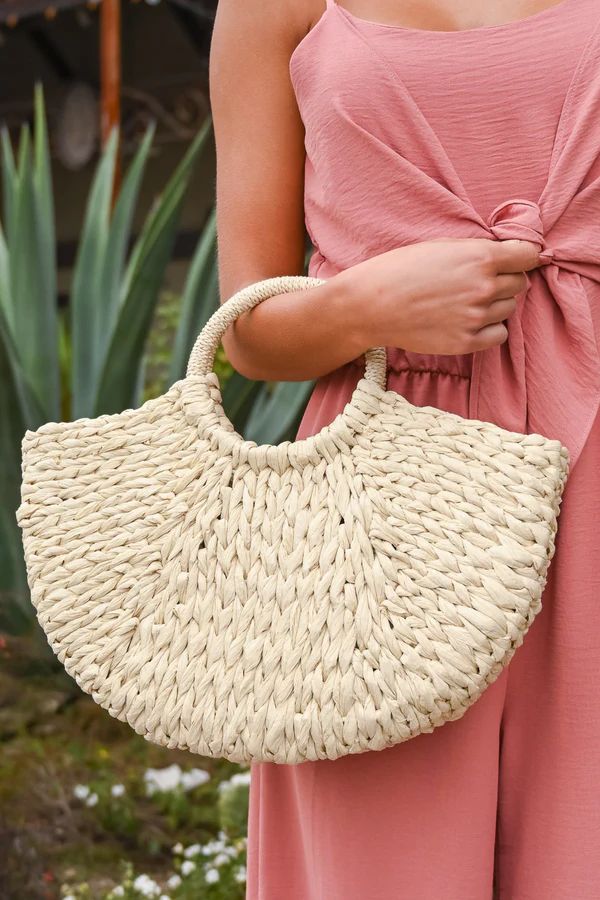 On Tahiti Time Straw Bag - Natural | Closet Candy Boutique US
