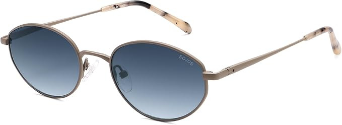 SOJOS Oval Sunglasses for Women Men with Polarized Lenses, Metal Frame Retro Classic UV Protectio... | Amazon (US)