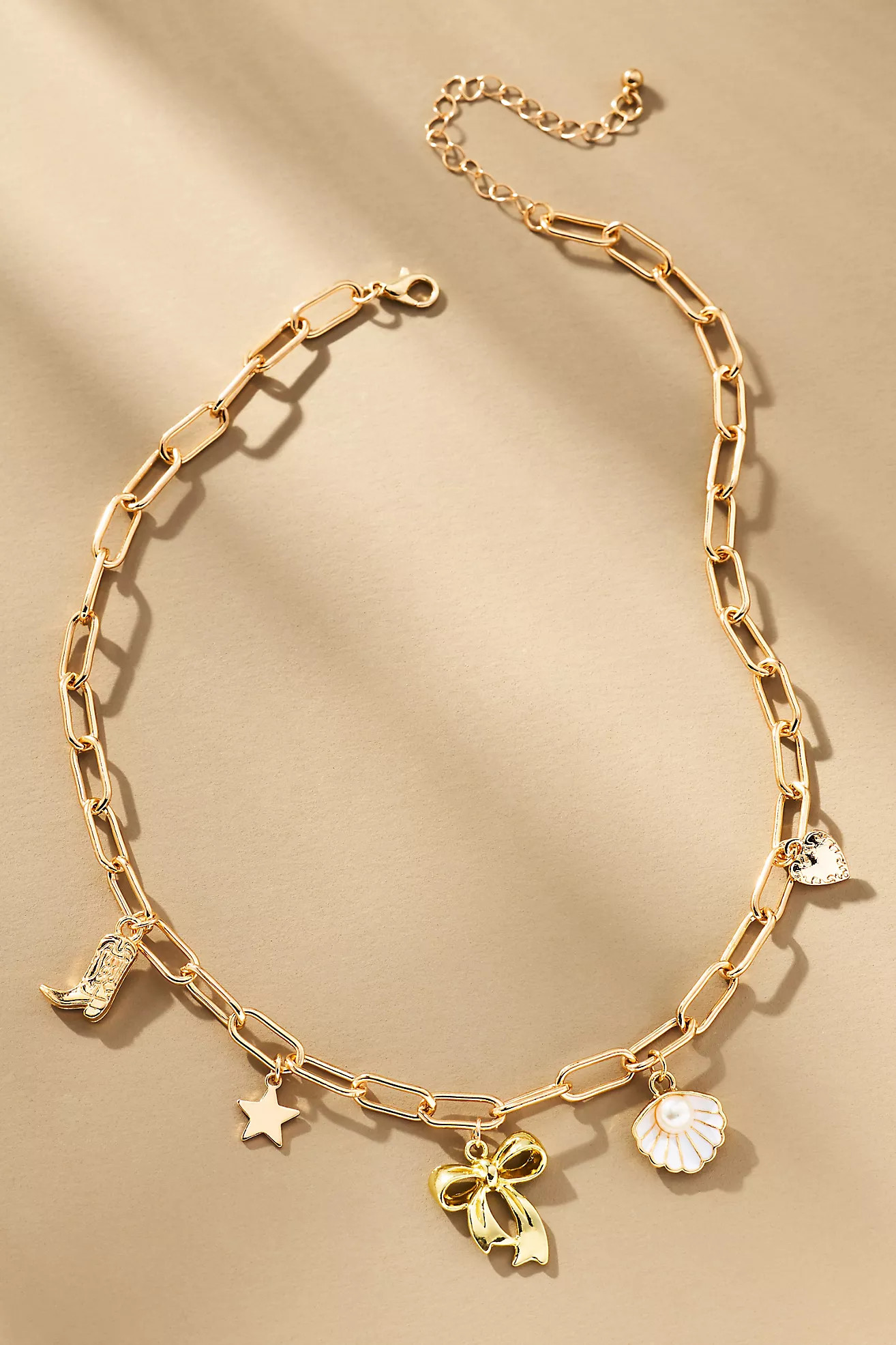 Lulla Bow Charm Necklace | Anthropologie (US)