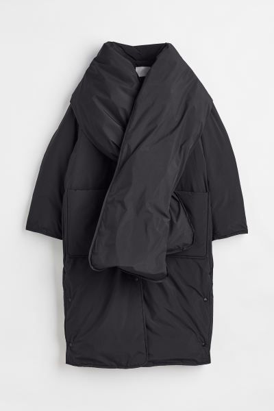 Manteau oversize déperlant en duvet | H&M (FR & ES & IT)