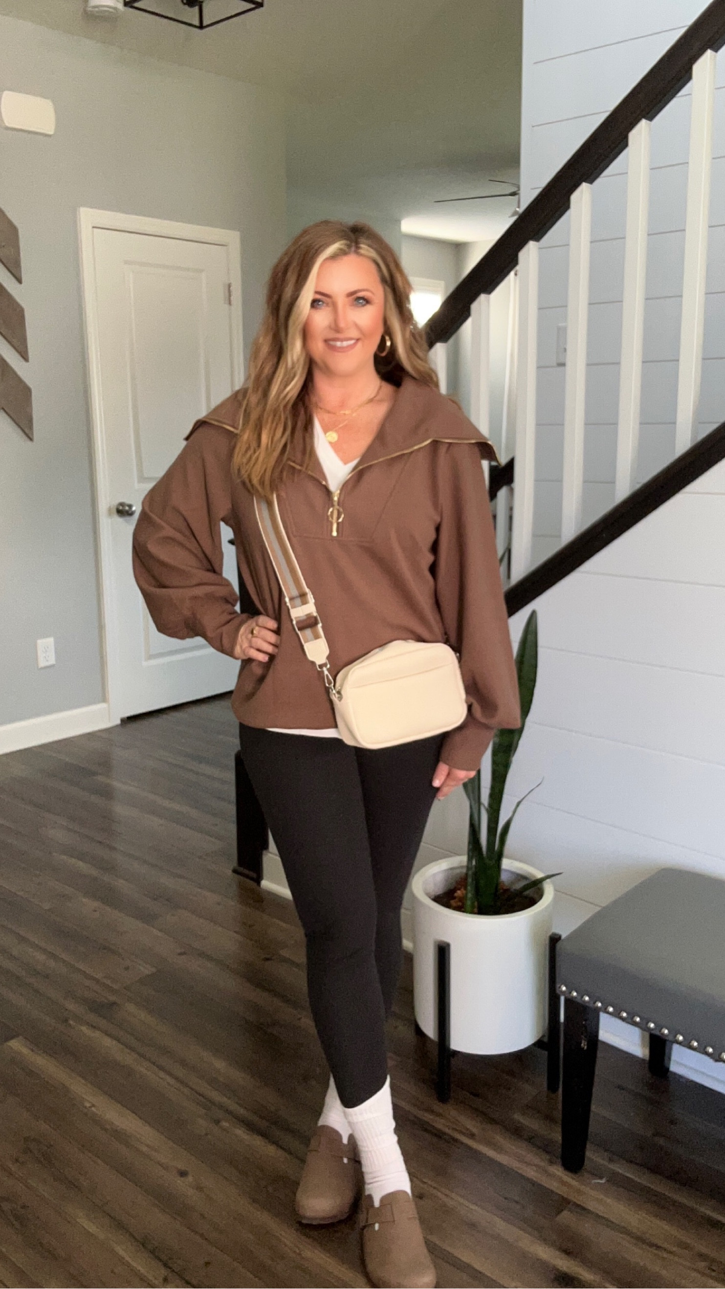 Amazon Casual Quarter Zip Pullover - Outfit Inspo!
Stats: 150 lbs, 5’3”
I am a M in all and they all fit true to size. This quarter zip pullover is so comfy and the wide zip collar is so adorable and gives it that extra something compared to a basic sweater.

#LTKfindsunder50 #LTKstyletip #LTKshoecrush