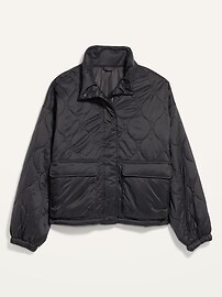 Packable Oversized Water-Resistant Quilted Jacket for Women | Old Navy (US)