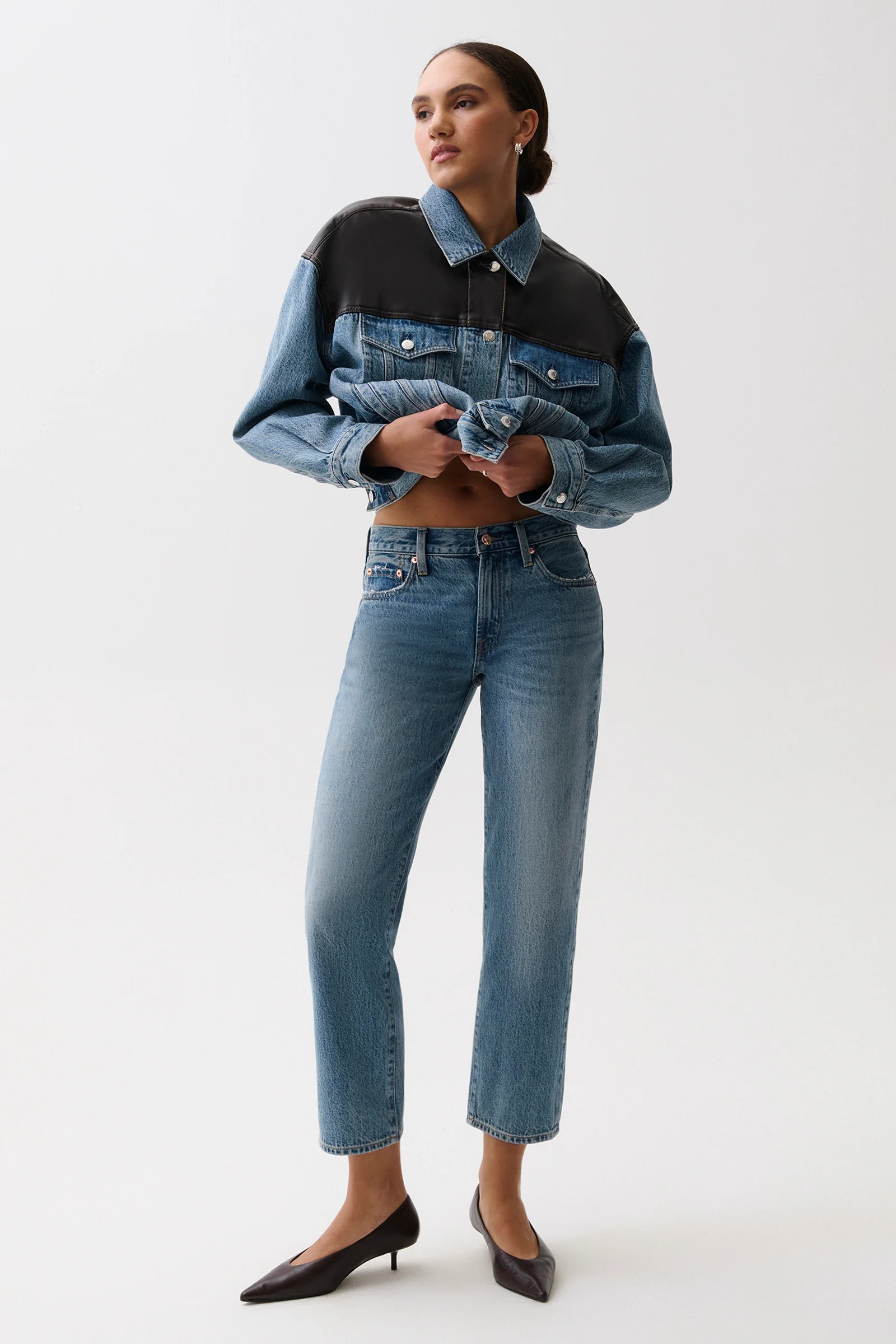 Issa Mid Rise Relaxed Ankle Straight - Metropolis | Pistola Denim