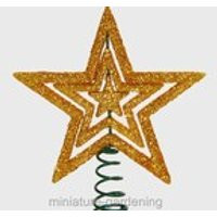 Gold Star Tree Topper for Miniature Garden, Fairy Garden | Etsy (US)