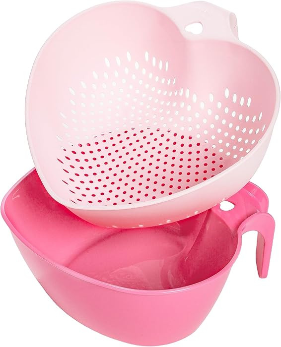 Paris Hilton Heart Bowl & Colander Set, Nesting 2-Piece Design with 3-Quart Capacity, Dishwasher ... | Amazon (US)