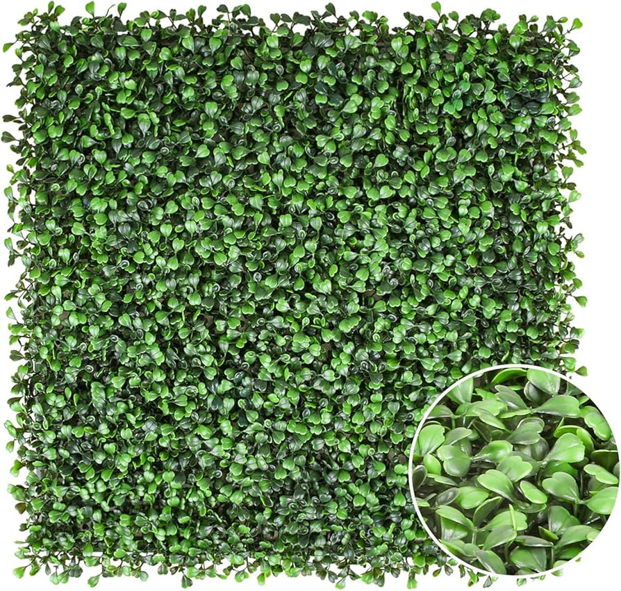 NICENATURE Artificial Boxwood Panels Topiary Hedge Plant, UV Protected Privacy Fence, Greenery Wa... | Amazon (US)