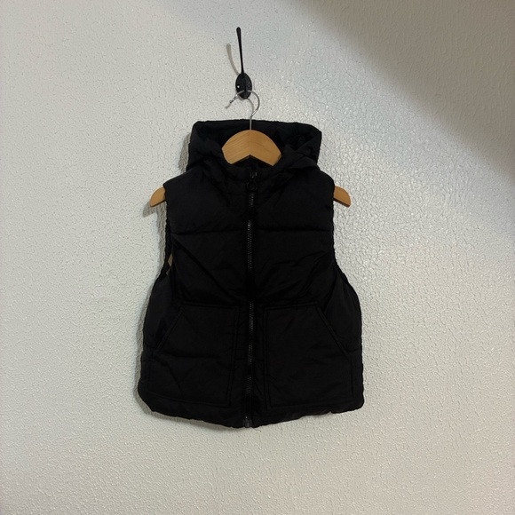 Zara Kids Black Puffer Hooded Vest Sz 2-3 Years | Poshmark